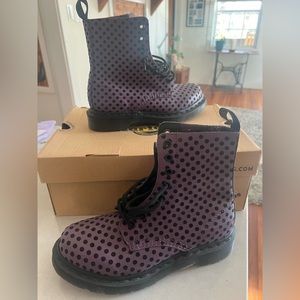 Brand new rare purple polka dot Dr Martens